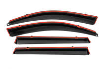 Toyota Rav 4 2006-2013 рр. Вітровики з хромованим молдингом Niken Luxury (4 шт, Long) фото 3