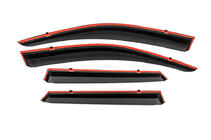 Volkswagen Touareg 2018- рр. Вітровики з хромованим молдингом Niken Luxury (4 шт) фото 3