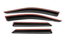 Volkswagen T-Roc 2017-2025 рр. Вітровики з хромованим молдингом Niken Luxury (4 шт) фото 3