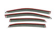 Volkswagen Passat B7 2012-2015 рр. Вітровики з хромованим молдингом Niken Luxury (USA, 4 шт) фото 7