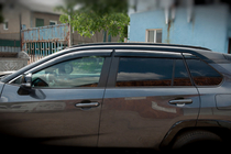 Toyota Rav 4 2019- рр. Вітровики з хромованим молдингом Niken Luxury (6 шт) фото 1