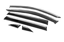 Toyota Rav 4 2019- рр. Вітровики з хромованим молдингом Niken Luxury (6 шт) фото 2