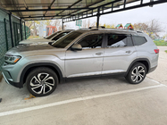 Volkswagen Atlas (Terramont) 2016- рр. Вітровики з хромованим молдингом Niken Luxury (6 шт) фото 5