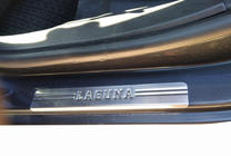 Renault Laguna 2001-2007 рр. Накладки на пороги OmsaLine (4 шт., нерж.) фото 2