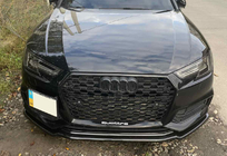 Передня Lip накладка DPT V-1 (для S-Line, 2016-2019, чорний глянець) фото 5