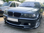 BMW 3 серія E46 1998-2006 рр. Передня Lip накладка DPT V-1 (Для M Sport, чорний глянець) фото 4