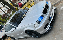 BMW 3 серія E46 1998-2006 рр. Передня Lip накладка DPT V-1 (Для M Sport, чорний глянець) фото 5