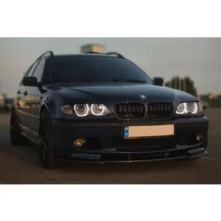Передня Lip накладка DPT V-1 (Для M Sport, чорний глянець) фото 3