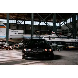Передня Lip накладка DPT V-2 (Для M Sport, чорний глянець) фото 4