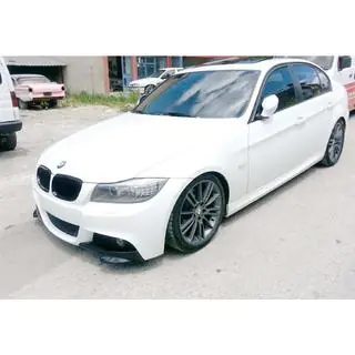 Передні Flap накладки DPT (для E90 M-Sport 2008-2011, чорний глянець, 2 шт) фото 2
