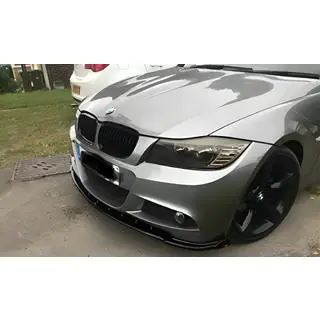 Передня Lip накладка DPT V-1 (для E90 M-Sport 2008-2011, чорний глянець) фото 1