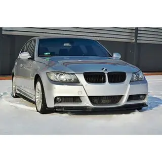 Передня Lip накладка DPT (для E90 M-Sport 2005-2008, чорний глянець) фото 3
