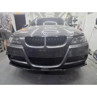 Передня Lip накладка DPT (для E90 M-Sport 2005-2008, чорний глянець) фото 4