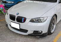 BMW 3 серія E92/E93 2006-2013 рр. Передня Lip накладка DPT (для M-Sport 2006-2010, чорний глянець) фото 1