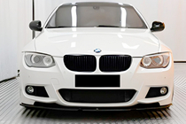 BMW 3 серія E92/E93 2006-2013 рр. Передня Lip накладка DPT (для M-Sport 2010-2013, чорний глянець) фото 1