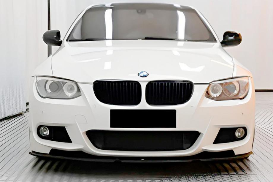 BMW 3 серія E92/E93 2006-2013 рр. Передня Lip накладка DPT (для M-Sport 2010-2013, чорний глянець) Image