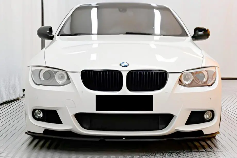 BMW 3 серія E92/E93 2006-2013 рр. Передня Lip накладка DPT (для M-Sport 2010-2013, чорний глянець)