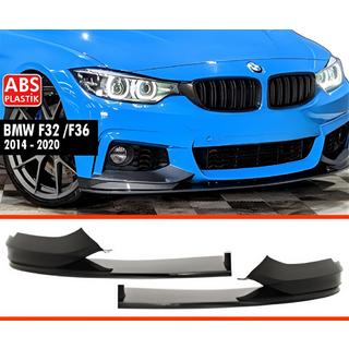 Передня Lip накладка DPT V-4 (для M Technic, чорний глянець) BMW 4 серія F32/F33/F36 2012-2020 рр.