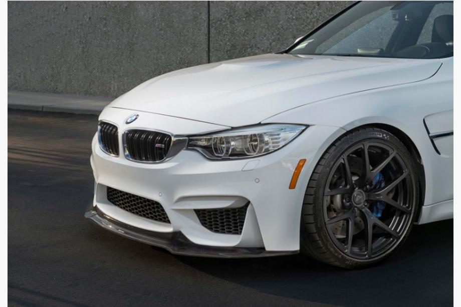 BMW 4 серія F32/F33/F36 2012-2020 рр. Передня Lip накладка DPT V-4 (Для M4, чорний глянець) Image
