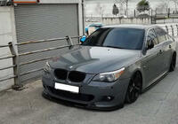 BMW 5 серія E60/E61 2003-2010 рр. Передня Lip накладка DPT (Для M Sport/M Technic Hamann чорний глянець) фото 1