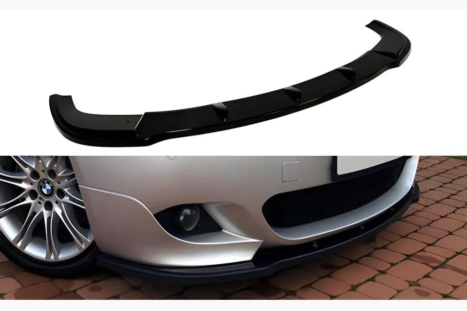 BMW 5 серія E60/E61 2003-2010 рр. Передня Lip накладка DPT (Для M Technic Max Hamann чорний глянець)