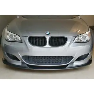 Передня Lip накладка DPT (З плавниками, для M5 Hamann, чорний глянець) фото 1