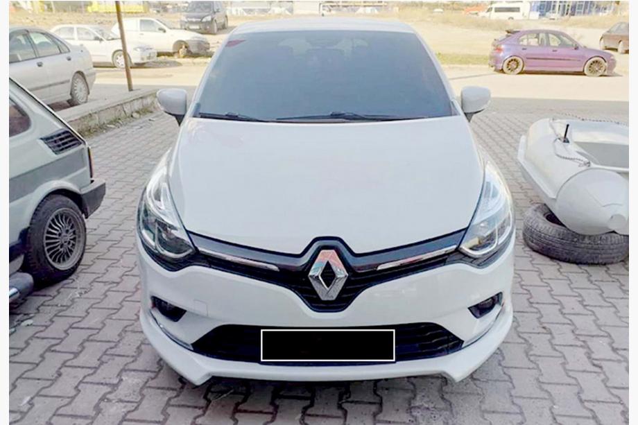 Renault Clio IV 2012-2019 рр. Передня Lip накладка DPT (HB, Під фарбування) Фото 2