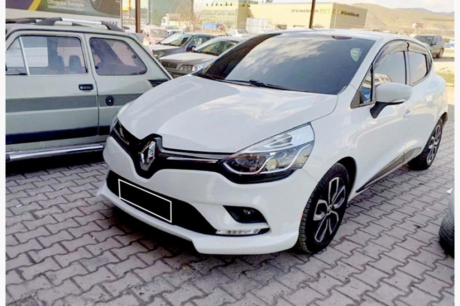 Renault Clio IV 2012-2019 рр. Передня Lip накладка DPT (HB, Під фарбування) Фото 3