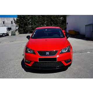 Передня Lip накладка DPT V-1 (чорний глянець) Seat Ibiza 2010-2017 рр. фото 3