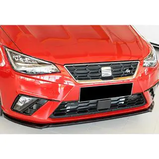 Передня Lip накладка DPT V-4 (чорний глянець) Seat Ibiza 2010-2017 рр. фото 3