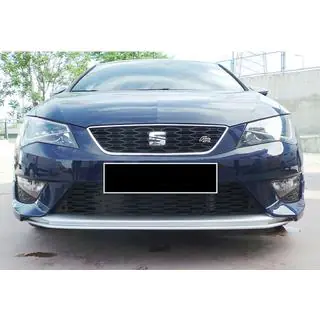 Передня Lip накладка DPT V-2 (2013-2016, чорний глянець) Seat Leon 2013-2020 рр. фото 2