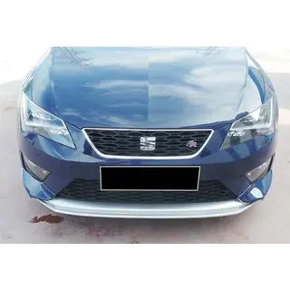 Передня Lip накладка DPT V-2 (2013-2016, чорний глянець) Seat Leon 2013-2020 рр. фото 3