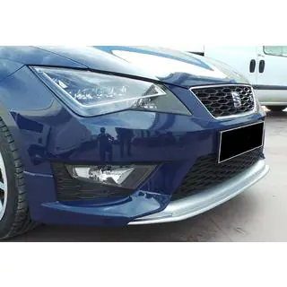 Передня Lip накладка DPT V-2 (2013-2016, чорний глянець) Seat Leon 2013-2020 рр. фото 4