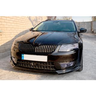 Передня Lip накладка DPT V-1 (2013-2017, Під фарбування) Skoda Octavia III A7 2013-2019 рр. фото 2