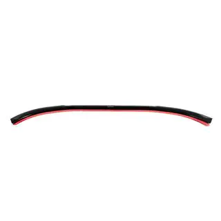 Універсальна передня Lip накладка DPT Red (ABS, чорний глянець) фото 4
