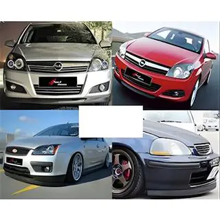 Універсальна передня Lip накладка DPT V-3 (ABS, чорний глянець)