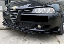 Універсальна передня Lip накладка DPT V-5 (ABS, чорний глянець) фото 6