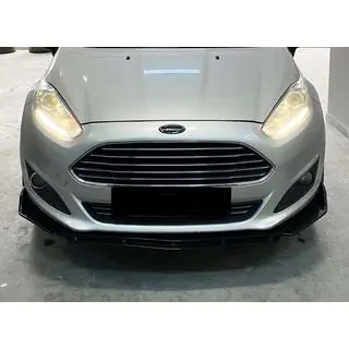 Універсальна передня Lip накладка DPT V-5 (ABS, чорний глянець) фото 4
