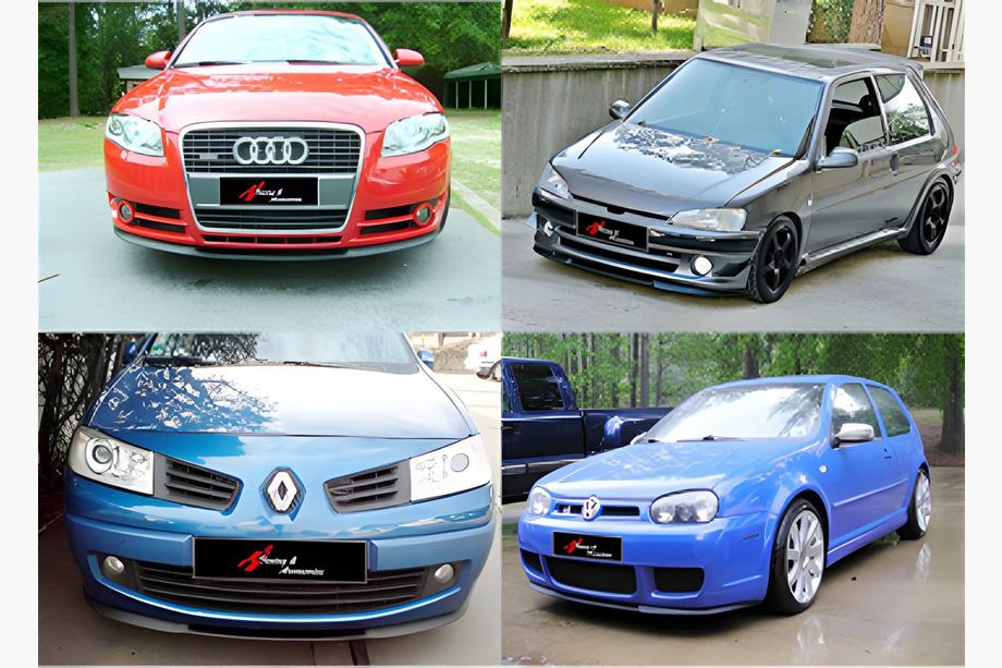 Універсальна передня Lip накладка DPT V-6 (ABS, чорний глянець) Image