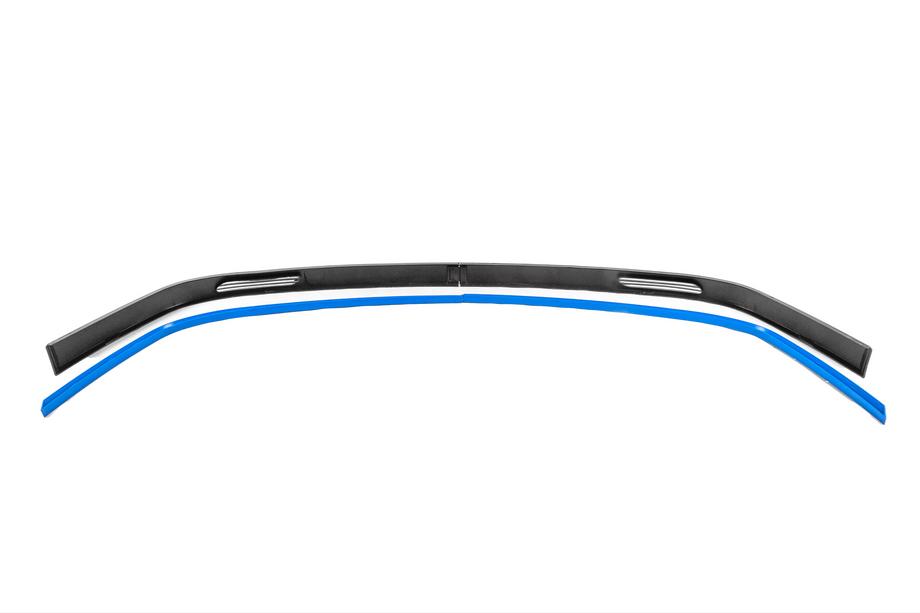 Універсальна передня Lip накладка DPT Blue V-1 (ABS, чорний глянець) Фото 6