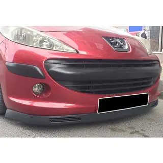 Універсальна передня Lip накладка DPT V-8 (ABS, чорний глянець) фото 3