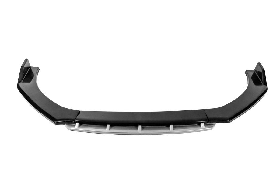 Універсальна передня Lip накладка DPT Black V-2 (ABS, чорний глянець/сірий) Фото 1
