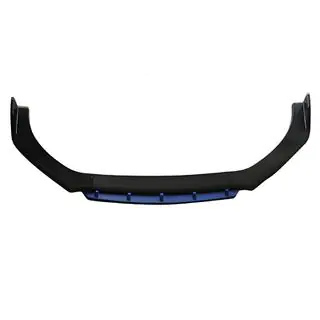 Універсальна передня Lip накладка DPT Blue V-2 (ABS, чорний глянець)