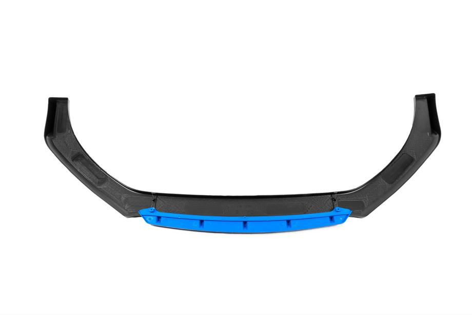Універсальна передня Lip накладка DPT Blue V-2 (ABS, чорний глянець) Фото 6