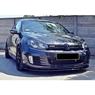 Передня Lip накладка DPT V-2 (для GTI, чорний глянець) фото 2