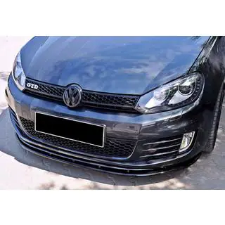 Передня Lip накладка DPT V-2 (для GTI, чорний глянець) фото 1