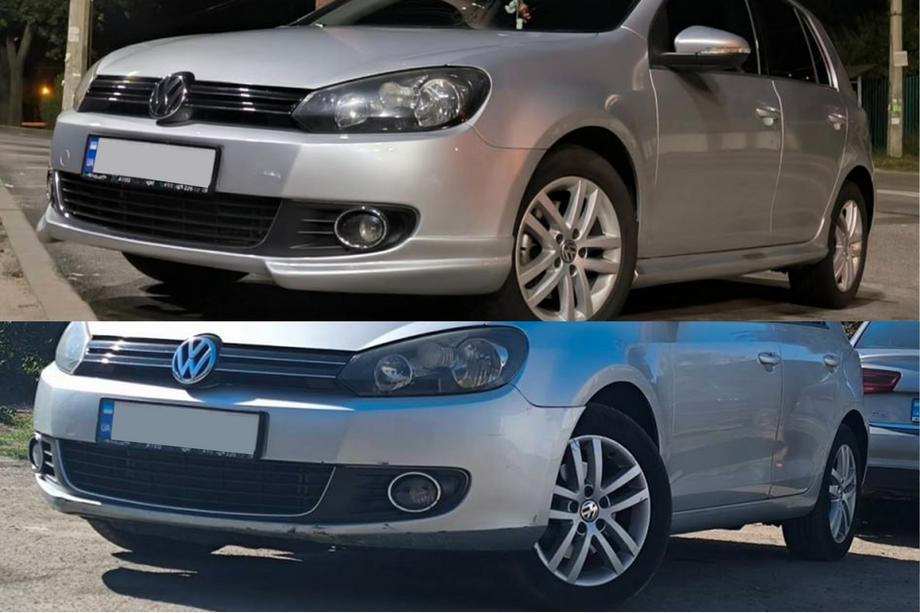 Volkswagen Golf 6 2008-2014 рр. Передня Lip накладка DPT V-2 (під фарбування) Фото 11