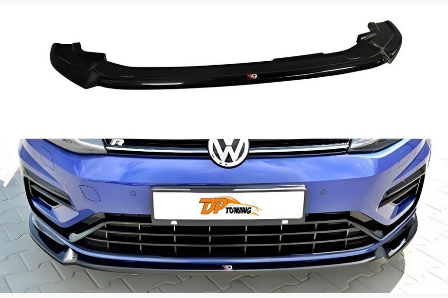 Передня Lip накладка DPT V-3 (для R / R-Line HB, 2017-2019, чорний глянець) Image