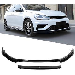 Передня Lip накладка DPT V-5 (для R / R-Line HB, 2017-2019, чорний глянець) Volkswagen Golf 7/E-Golf 2012-2020 рр.