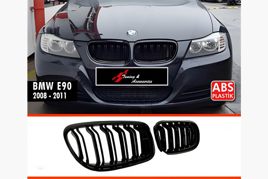 BMW 3 серія E90/E91 2005-2011 рр. Ніздрі M-Look (2008-2011, чорний глянець) Фото 2
